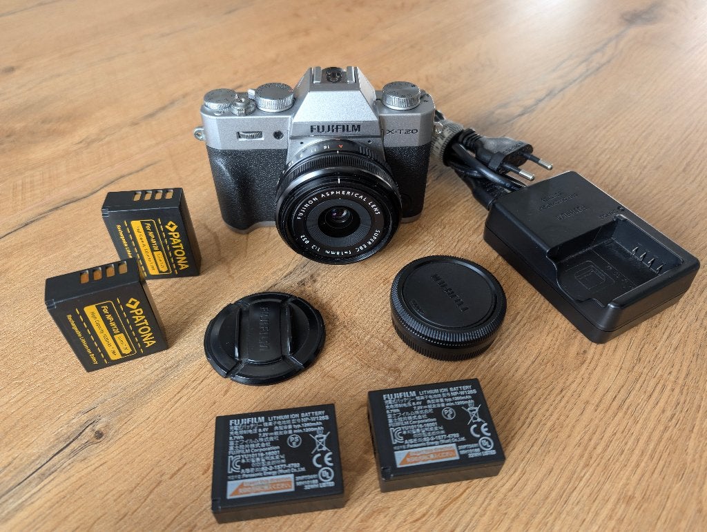 Kit Fujifilm X-T20 + Objectif XF 18mm f/2 R + 4 Batteries, Ophalen, Fujifilm, Autofocus, Gebruikt