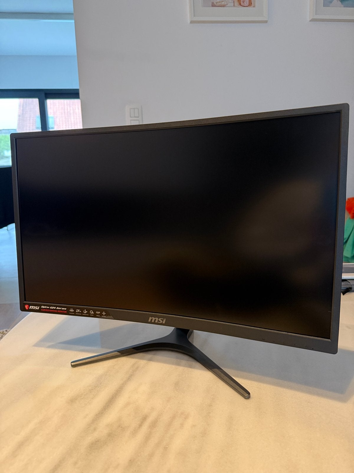 MSI Curved Gaming 24” Monitor., Ophalen, Zo goed als nieuw, HDMI, Gaming