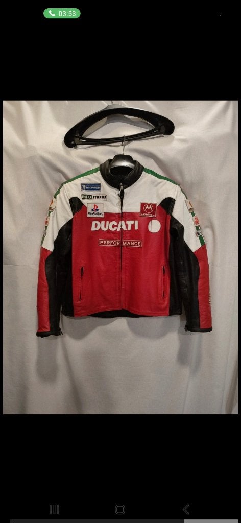 Veste moto Ducati, Motos, Seconde main, Femmes, Manteau | cuir, Enlèvement