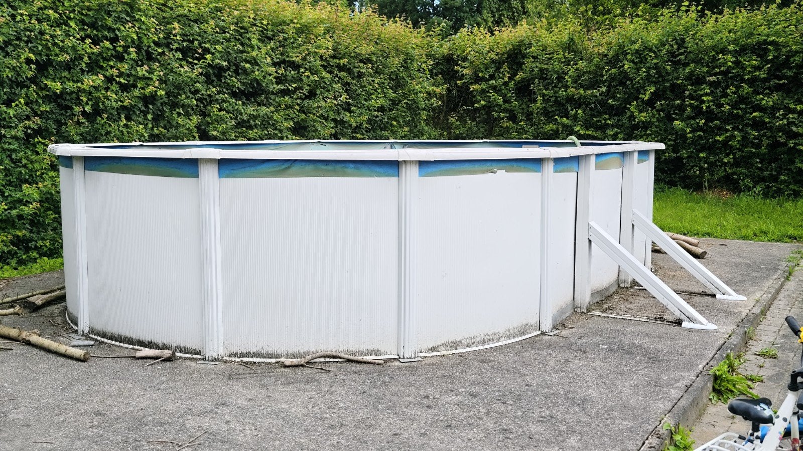 Groot aluminium zwembad, Tuin en Terras, Zwembaden, Ophalen