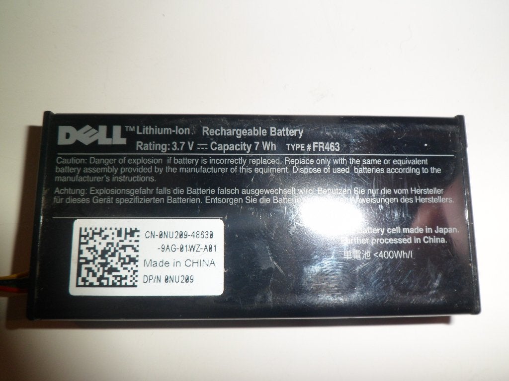 Dell FR463 PERC 5i / 6i RAID Controller Batterij 3.7V-7Wh, Computers en Software, Ophalen of Verzenden, Gebruikt