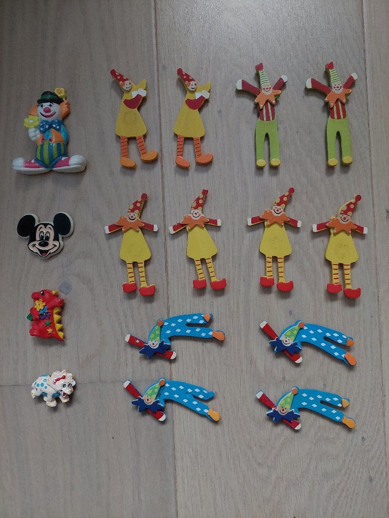 Magnets Clowns et Disney, Enlèvement, Neuf, Accessoires