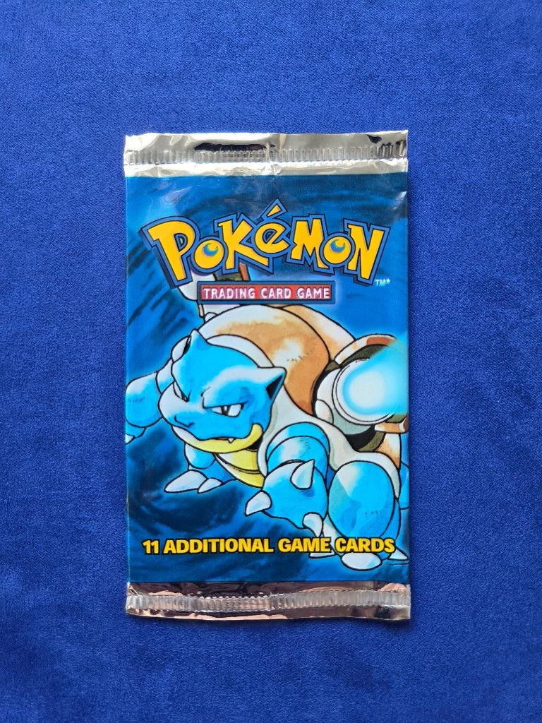 Pokémon Base Set Booster Pack: Blastoise – LEEG pakje, Ophalen of Verzenden, Gebruikt, Booster