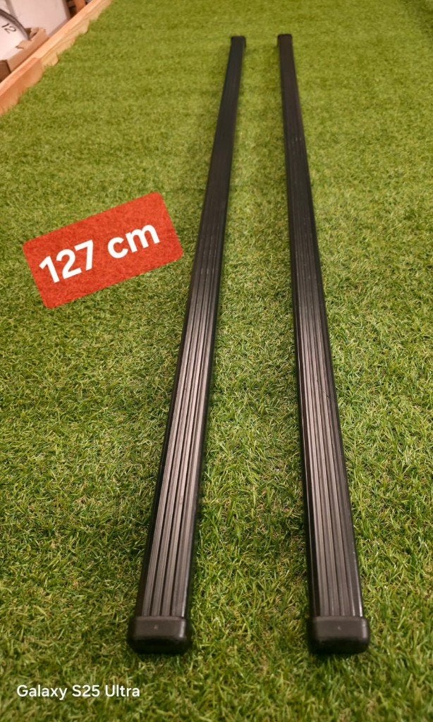 2 barres de toit en acier THULE SquarBar 127cm, Enlèvement, Utilisé
