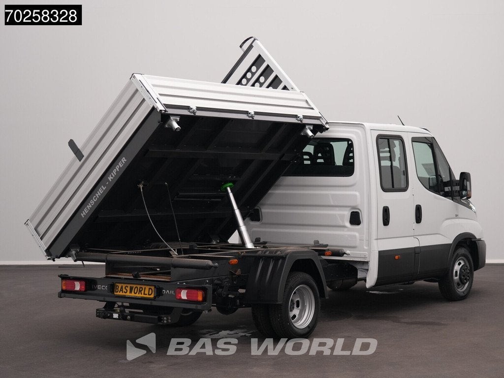 Iveco Daily 35C21 BPM VRIJ! 3-Zijdige Kipper Dubbel Cabine 2, Auto's, Stof, Euro 6, 4 cilinders, Iveco
