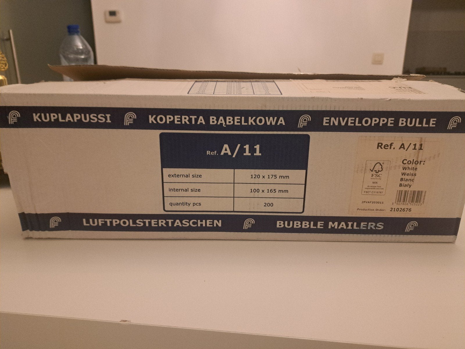 Luchtkussen enveloppen., Ophalen, Envelop