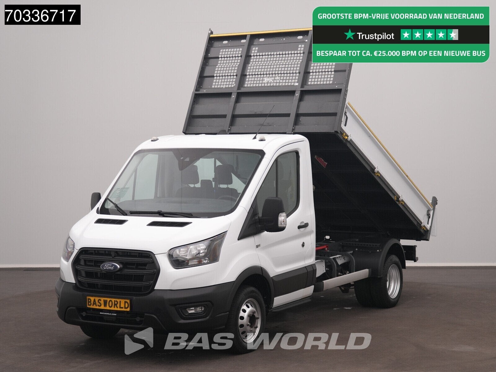 Ford Transit 165pk Kipper Dubbellucht 3,5t Trekhaak Airco Ca, Autos, Achat, Euro 6, Entreprise, 3 places