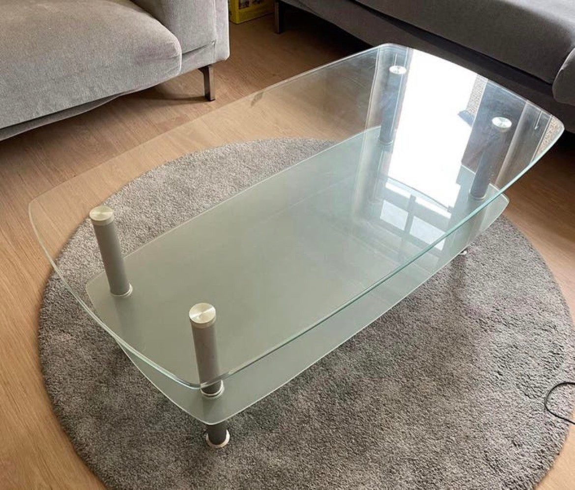 Salontafel in glas, Huis en Inrichting, Ophalen