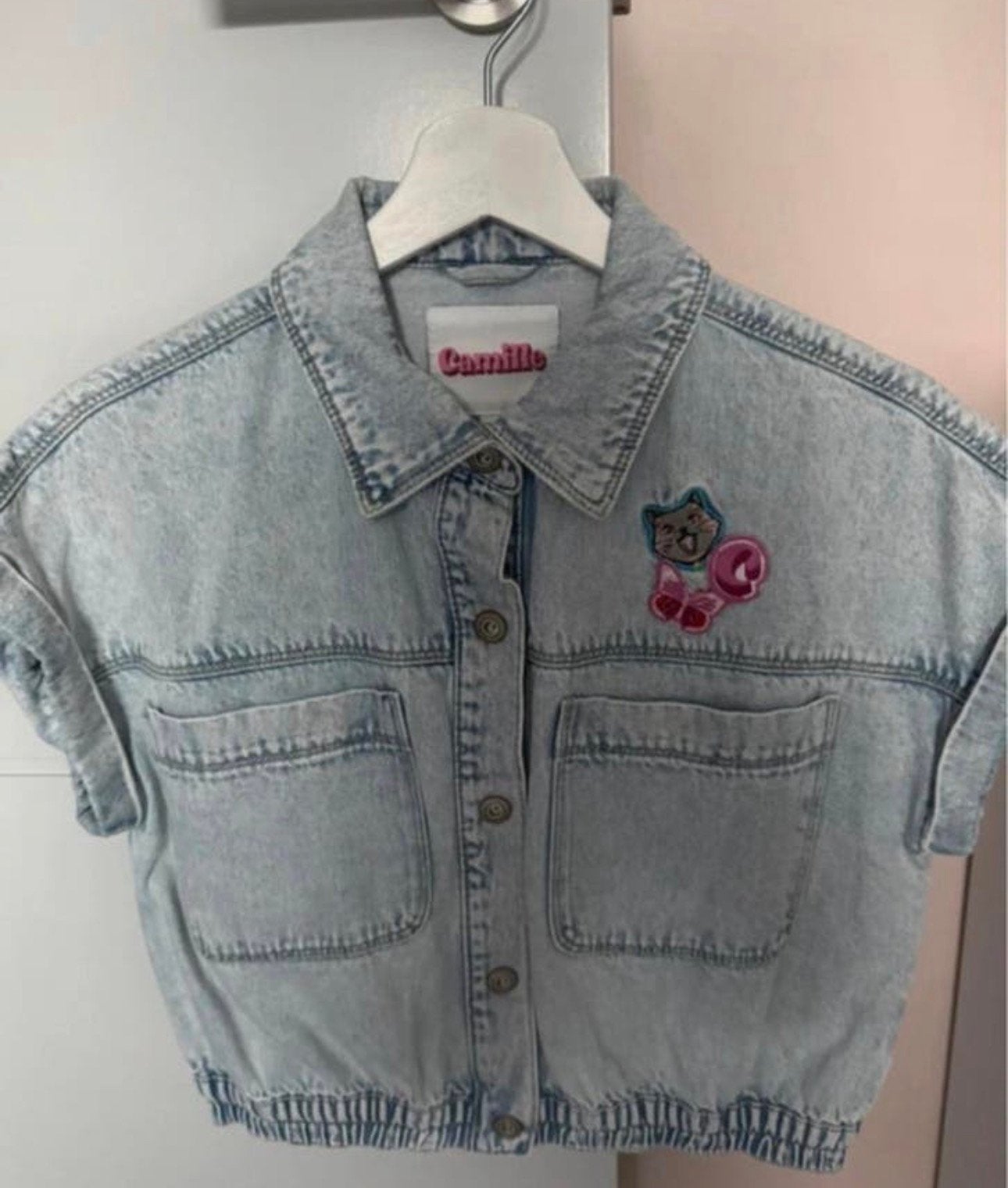 Bodywarmer/jeansjasje Camille maat 13 jaar, Kinderen en Baby's, Kinderkleding | Maat 158, Ophalen of Verzenden, Zo goed als nieuw