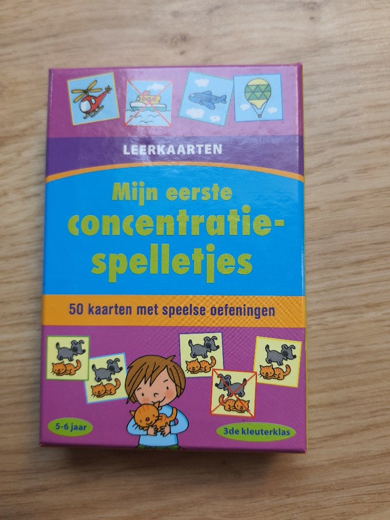 Speel- en leerkaarten - Mijn eerste concentratiespelletjes, Ophalen, Nieuw, Knutselen