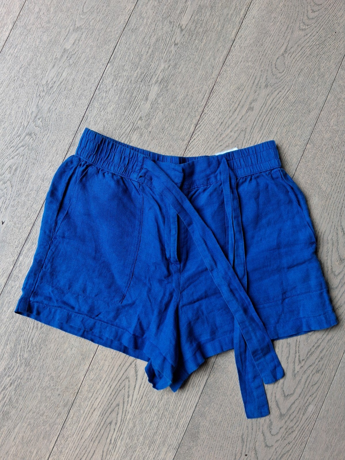 Blauwe short - linnen - korte broek - JBC - 38, Kleding | Dames, Maat 38/40 (M), Blauw, Sora, Ophalen of Verzenden