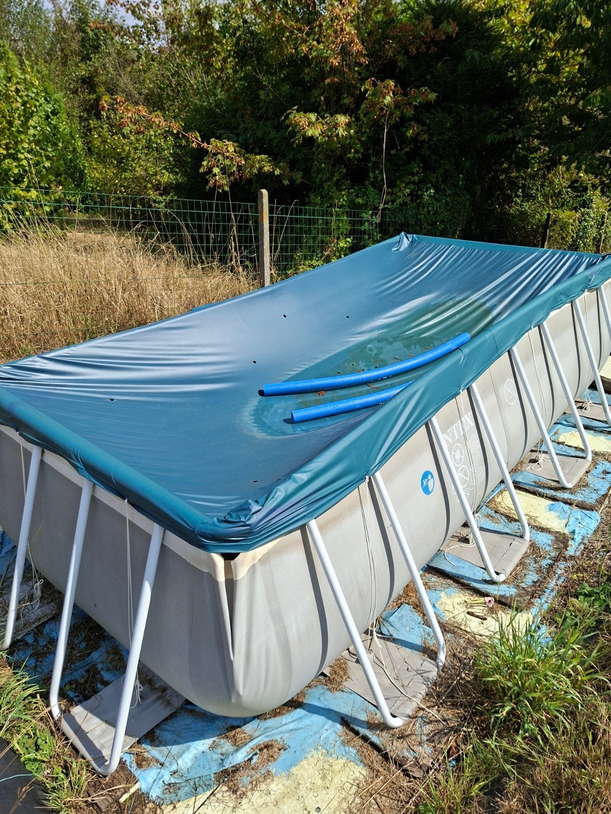 Zeer mooi Intex-zwembad - 4x2x1m-warmtepomp, Tuin en Terras, Ophalen, Gebruikt, 200 tot 300 cm, 80 tot 120 cm