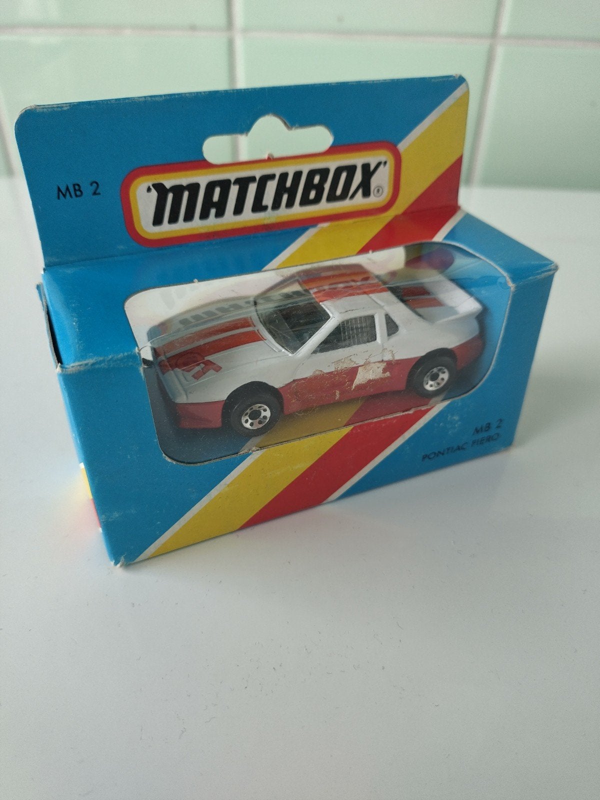 Vintage Matchbox Pontiac Fierro AFHALING LEES BESCHRIJVING, Ophalen, Nieuw, Auto, Matchbox