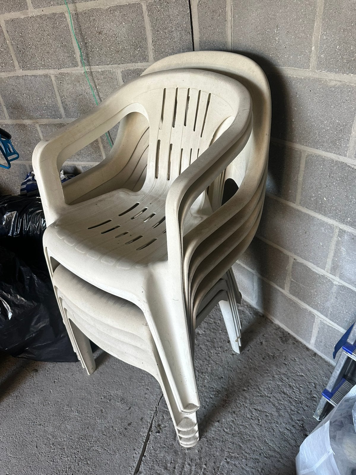 Gratis af te halen – 6 tuinstoelen, Ophalen, Gebruikt