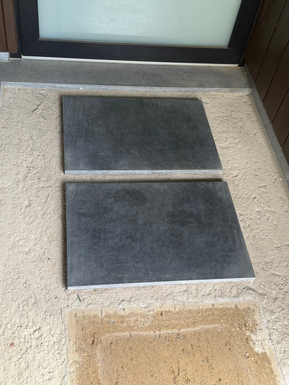 3 stapstenen  bluestone, Ophalen, Zo goed als nieuw