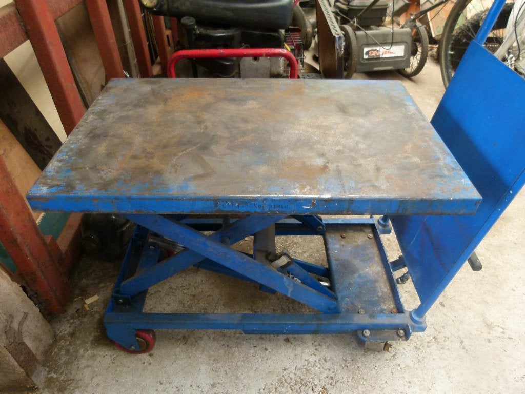 hef tafel, Ophalen, Gebruikt, Transportkar