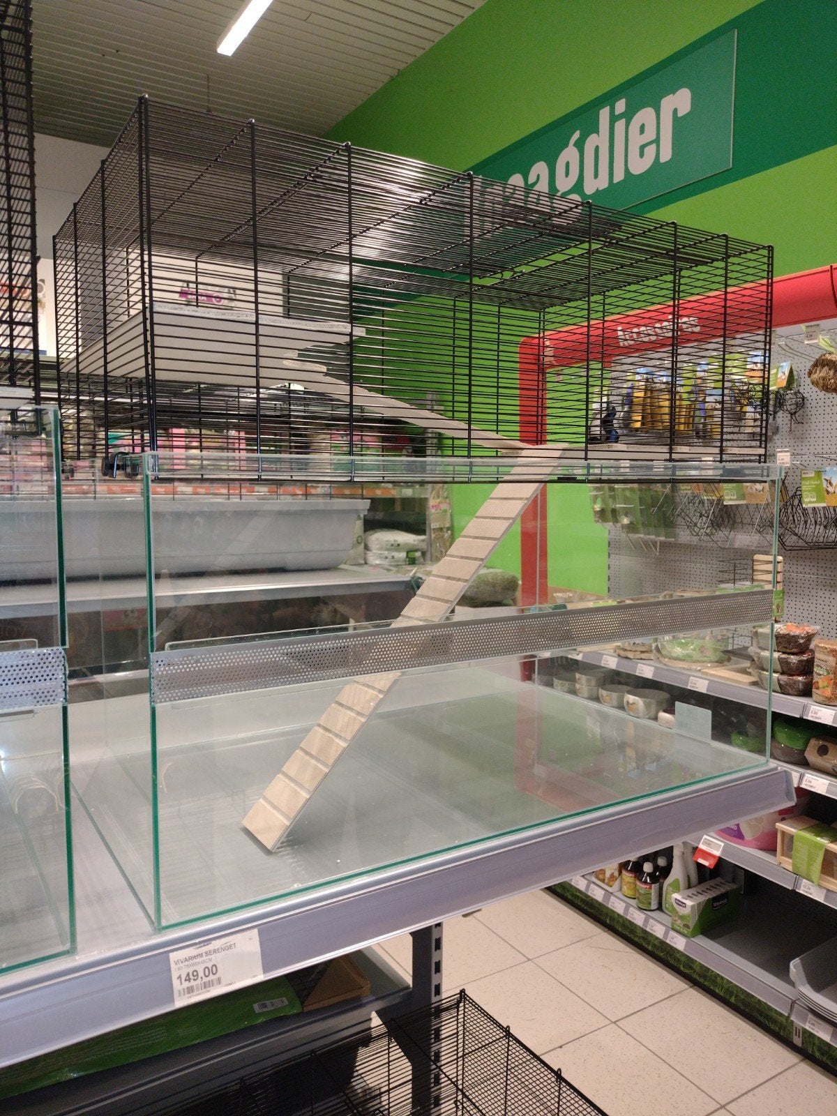 vivarium, Enlèvement