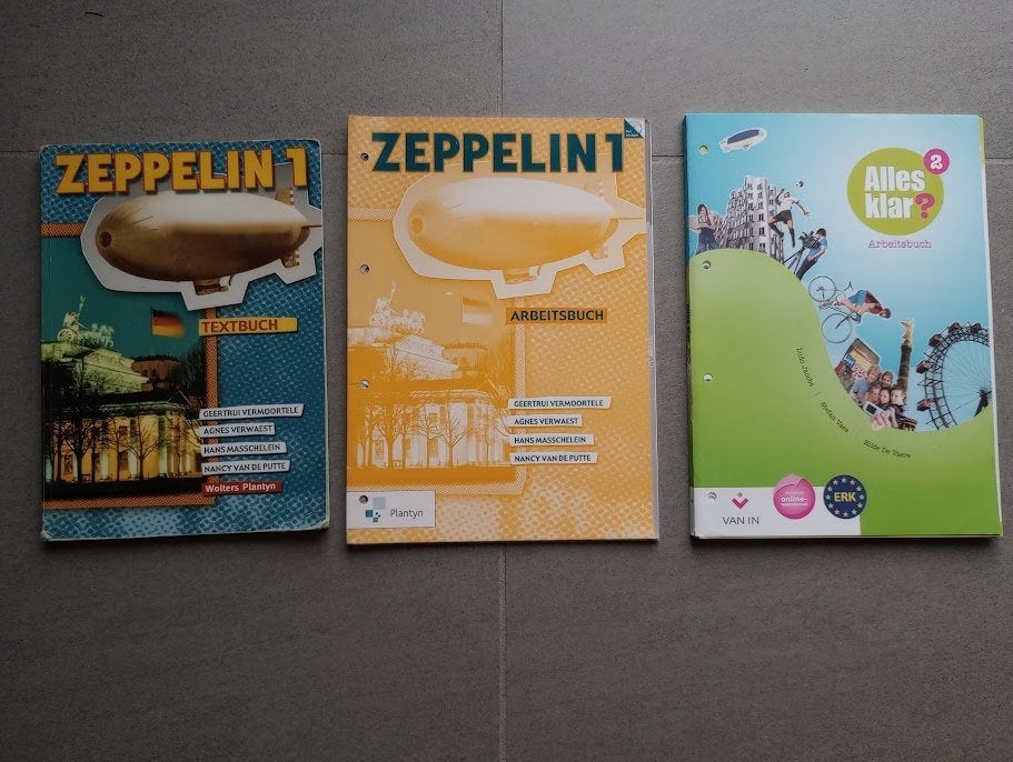 lot de manuels scolaires : allemand, Livres, Enlèvement, Utilisé, Autres niveaux, Allemand