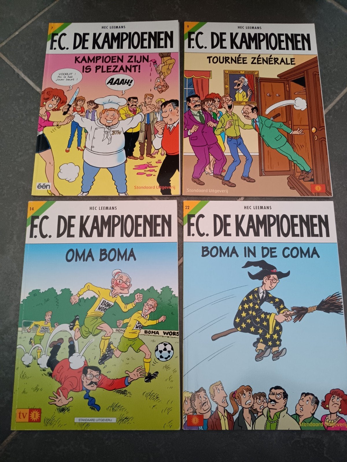 lot 10 strips FC De kampioenen, Enlèvement