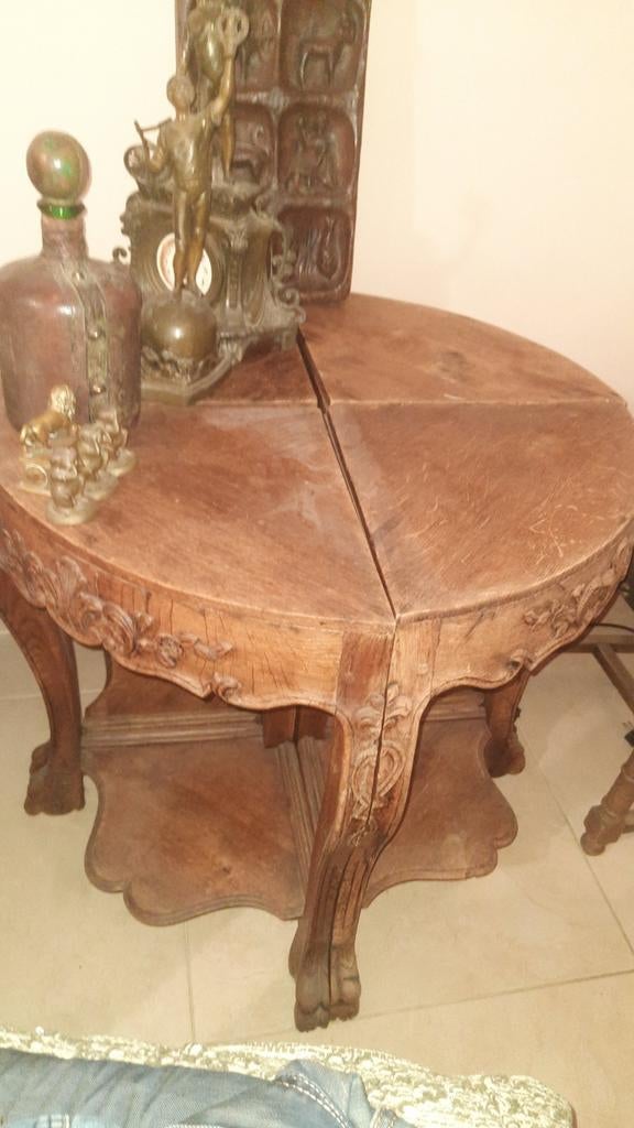 tafel + antieke stoelen, Antiek en Kunst, Ophalen of Verzenden
