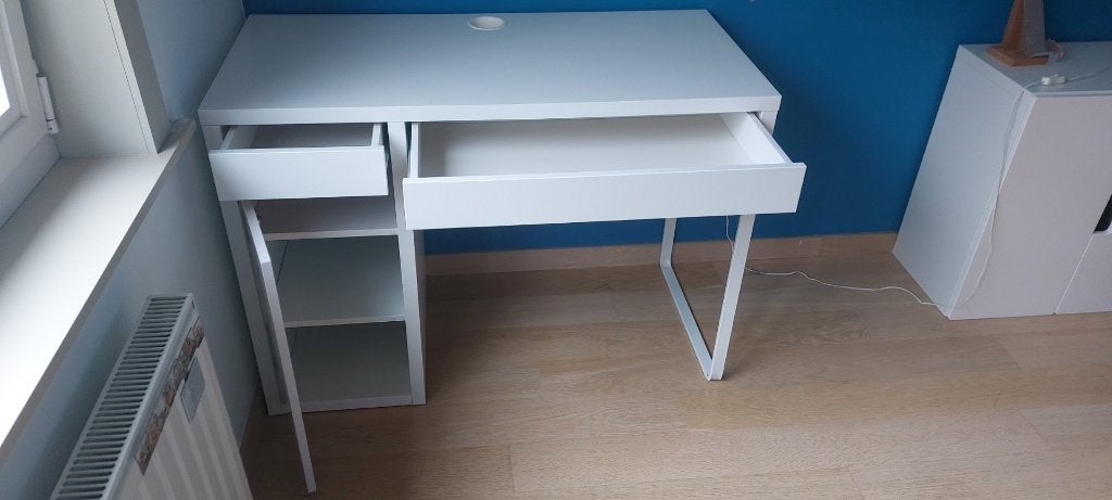 Ikea MICKE bureau, wit, 105x50 cm, Huis en Inrichting, Ophalen, 105 cm, Kinderbureau, 50 cm