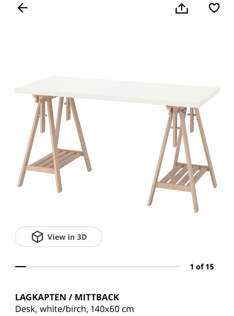 Bureau, Scandinave, Comme neuf, Enlèvement, IKEA