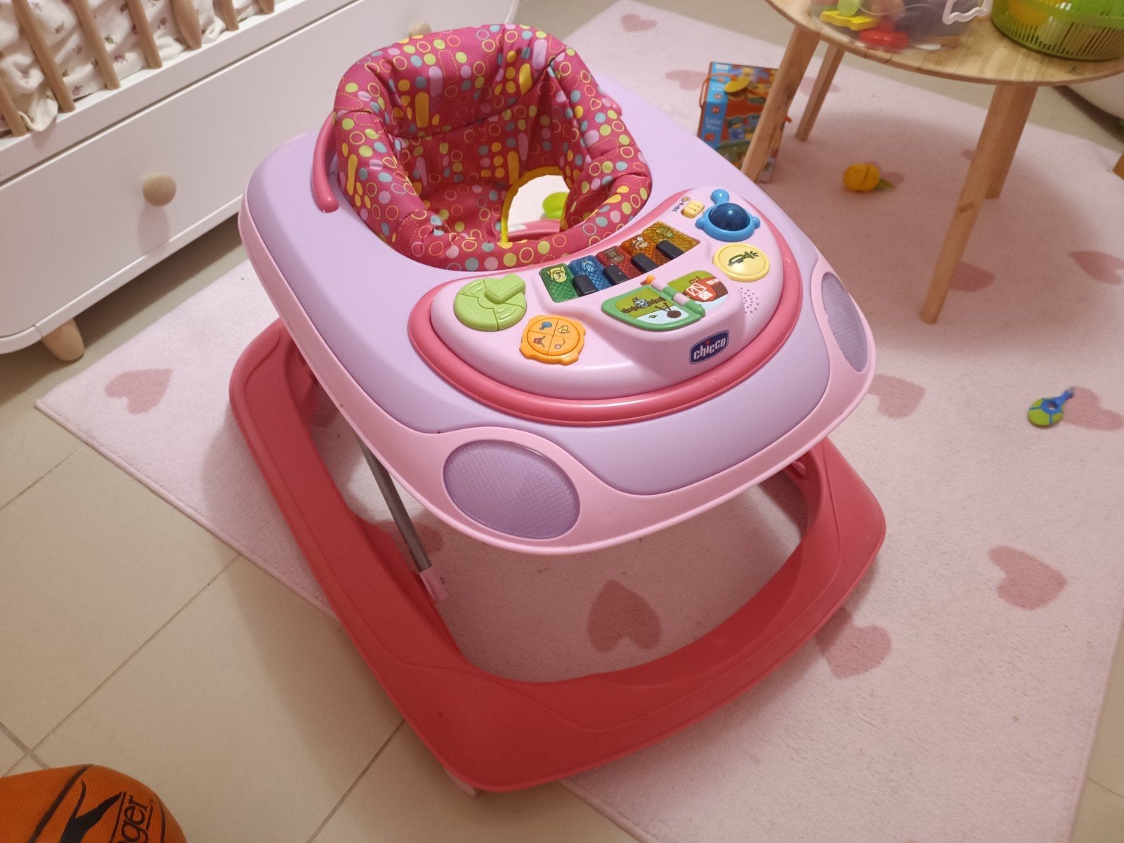 Chicco muzikale draver, Ophalen
