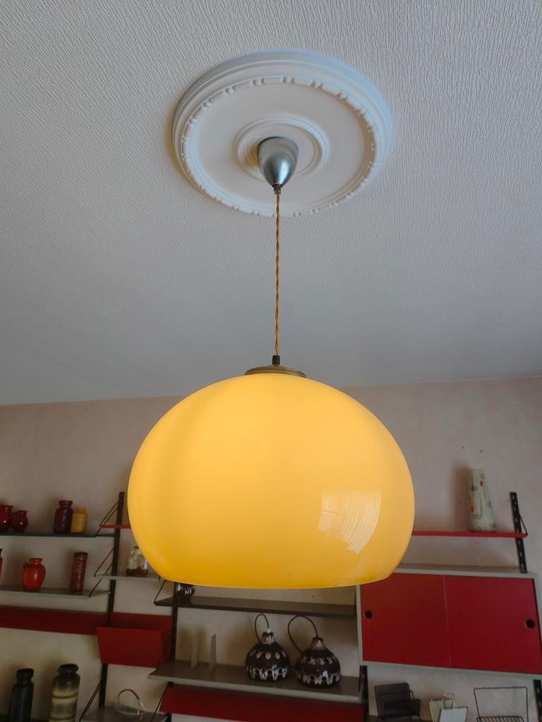 Belle lampe suspendue vintage Dijkstra du milieu du siècle r, Enlèvement, Synthétique