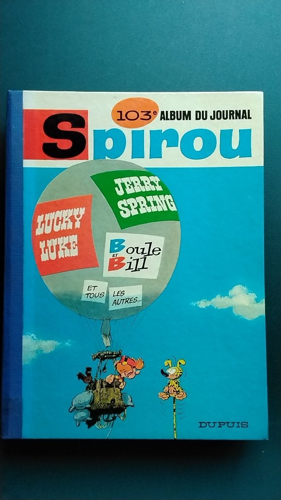 Spirou, verzamelalbum nr 103 uit 1966, Eén stripboek, Ophalen of Verzenden, Zo goed als nieuw, Diverse Auteurs