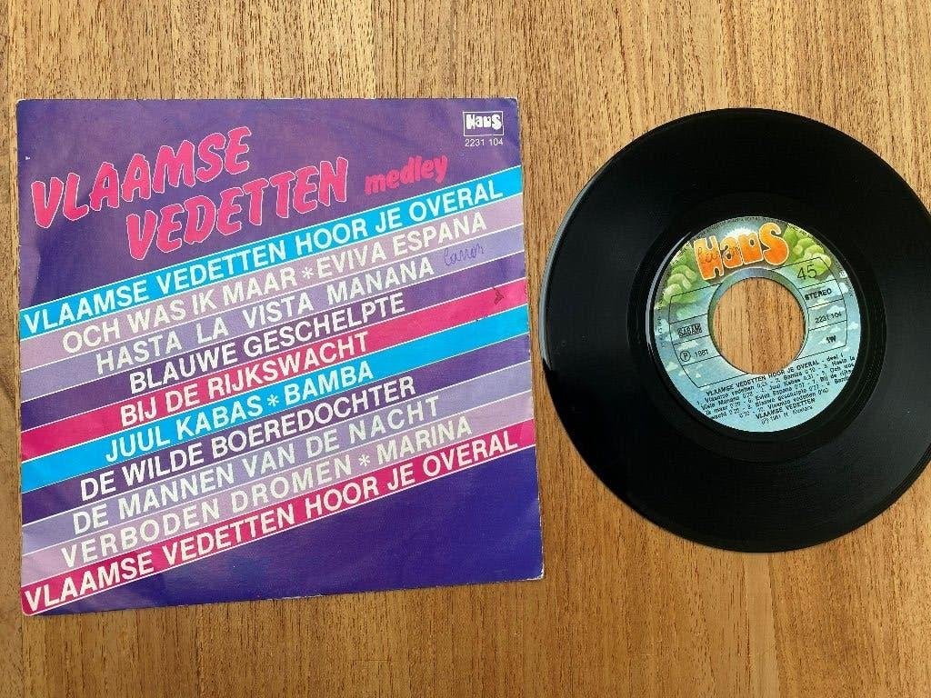 Vlaamse Vedetten - Vlaamse Vedetten Hoor Je Overal (7''), Ophalen of Verzenden, Schlager