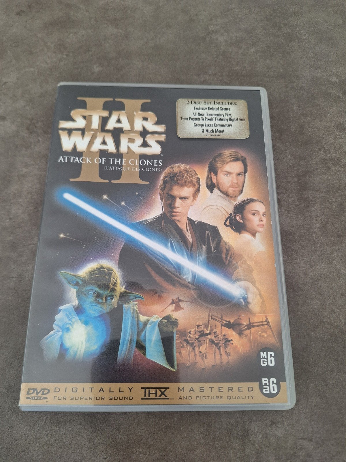 star wars attack of the clones 2DVD, Enlèvement ou Envoi, Anglais, Matériel bonus, Néerlandais
