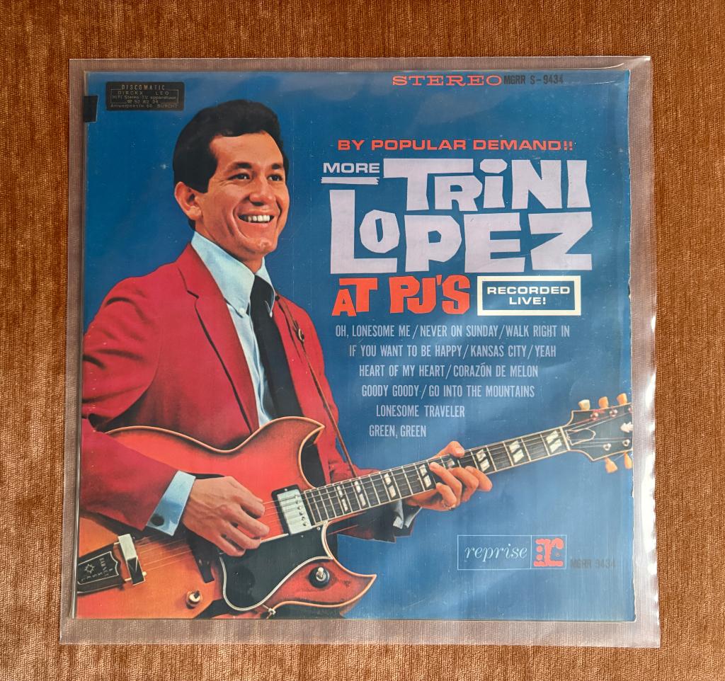 Trini Lopez, By Popular Demand More Trini Lopez at P.J.’s, Cd's en Dvd's, Ophalen, Inclusief binnenhoes, Zo goed als nieuw, 12 inch