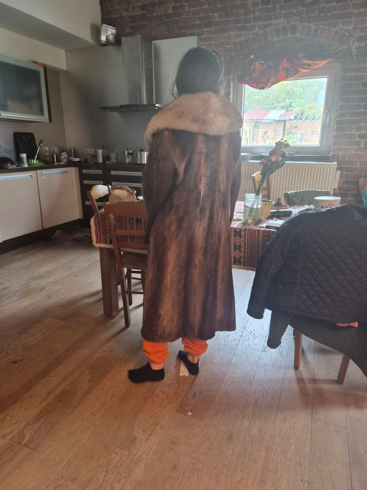 manteau en fourrure, Kleding | Dames, Ophalen of Verzenden, Maat 38/40 (M)