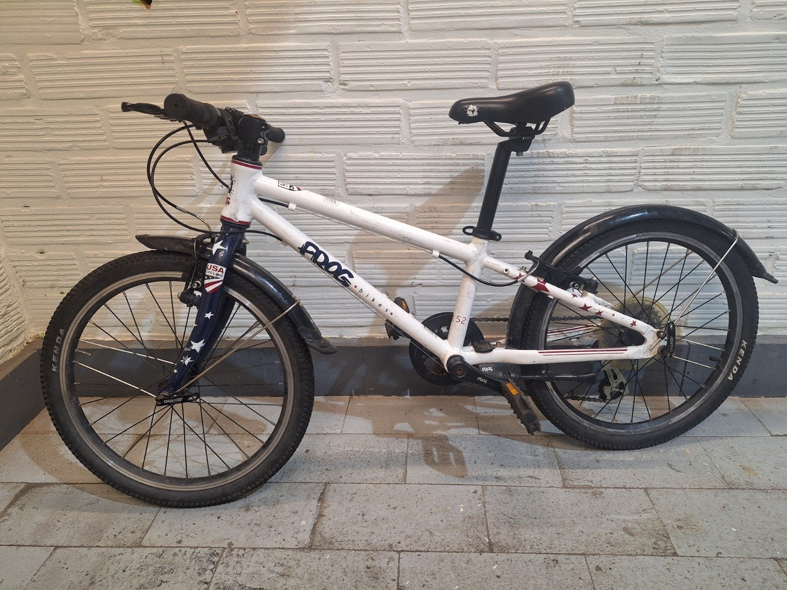 Frog 52 kinderfiets (20 inch) - Wit - Technisch in topstaat!, Vélos & Vélomoteurs, Aluminium, Enlèvement, Utilisé, 20 à 24 pouces