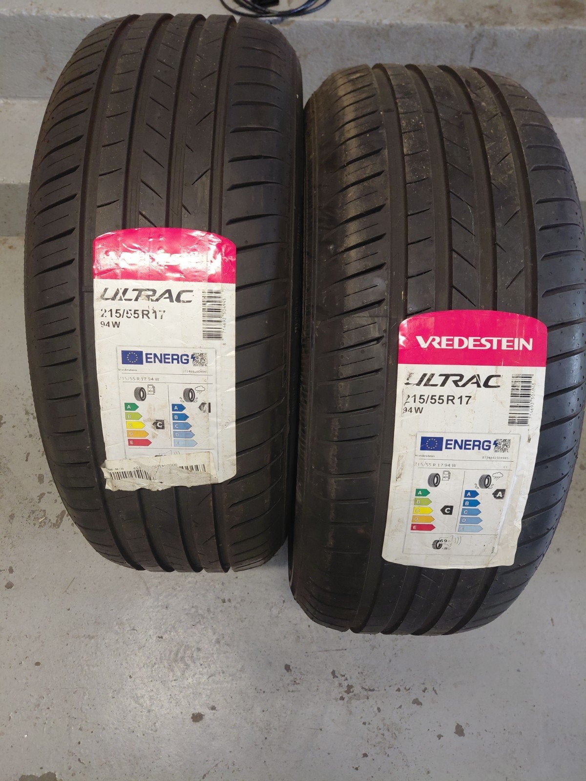 2 pneus neufs vredestein ultrac 215/55r17 94w, Pneu(s)