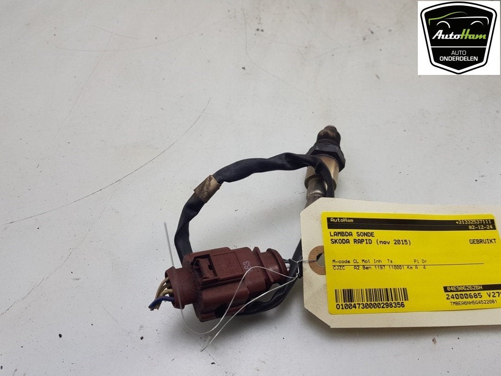 SONDE LAMBDA Skoda Rapid (01-2012/01-2022) (|04E906262BH|), Autos : Pièces & Accessoires, Utilisé, Skoda