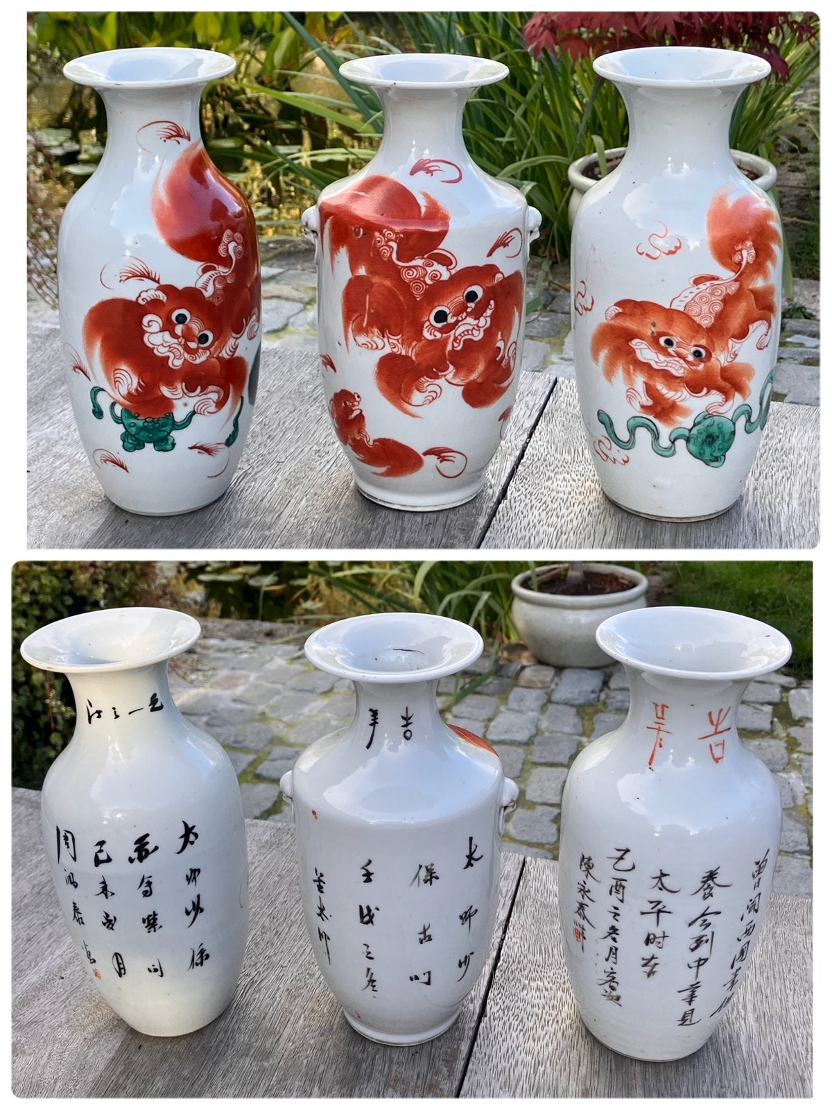 antieke Chinese Porseleinen vazen, Antiquités & Art, Enlèvement ou Envoi, Chine, Vase, Blanc
