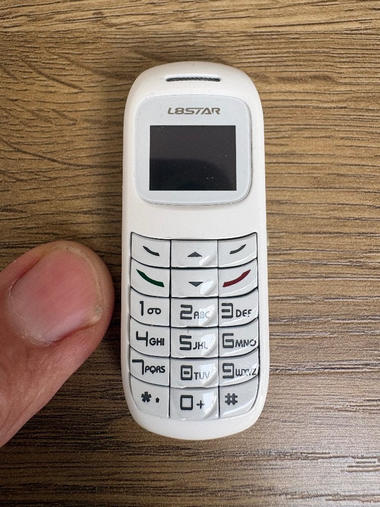 Mini-téléphone et numéroteur Bluetooth —L8STAR BM70, Télécoms, Enlèvement ou Envoi, Comme neuf, Blanc, Sans simlock