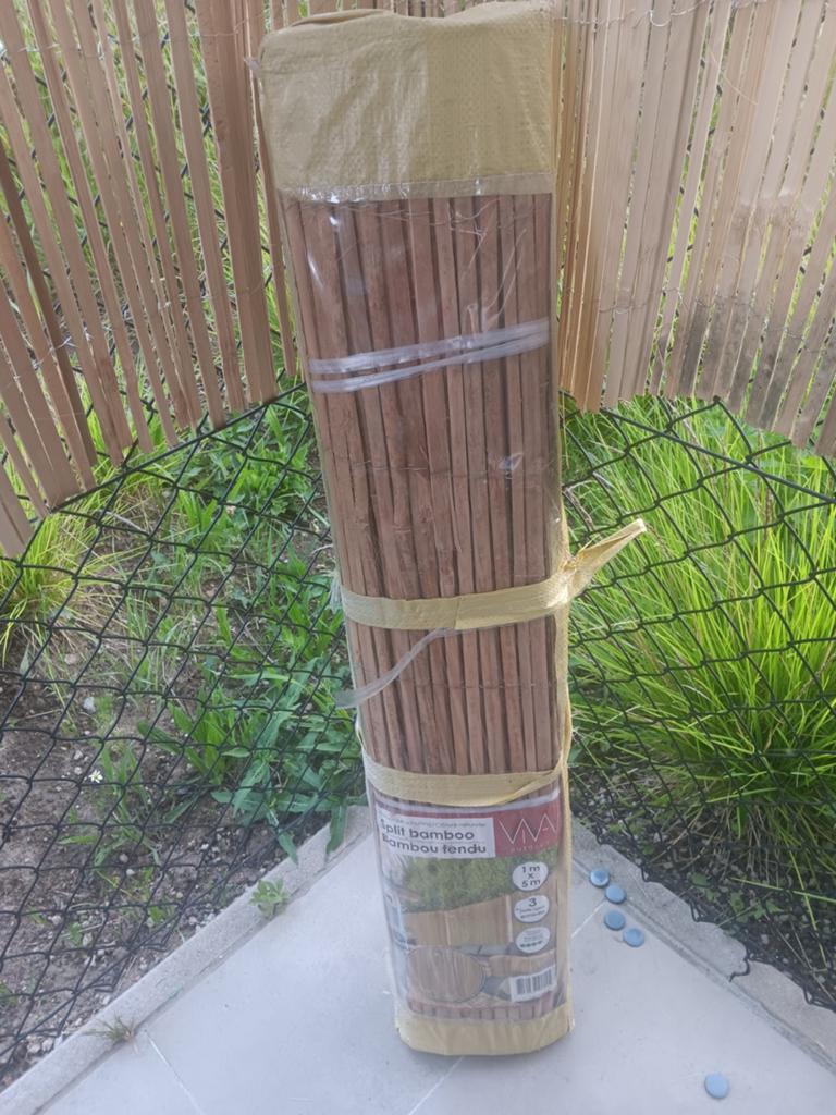 Lotde bambou (5m×1m), Jardin & Terrasse, Abris de jardin, Enlèvement