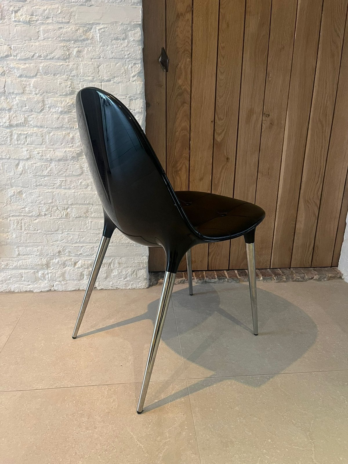 245 Caprice - Stoel - Philippe Starck - 8 stuks, Ophalen, Zo goed als nieuw, Leer, Vier