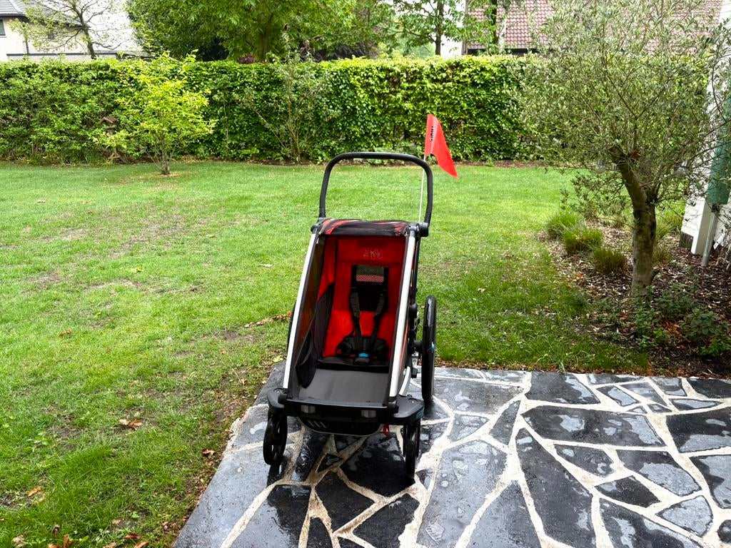 Thule Chariot Cross 1 – Compleet & netjes, Fietsen en Brommers, Ophalen, Opvouwbaar, Zo goed als nieuw, Kinderkar