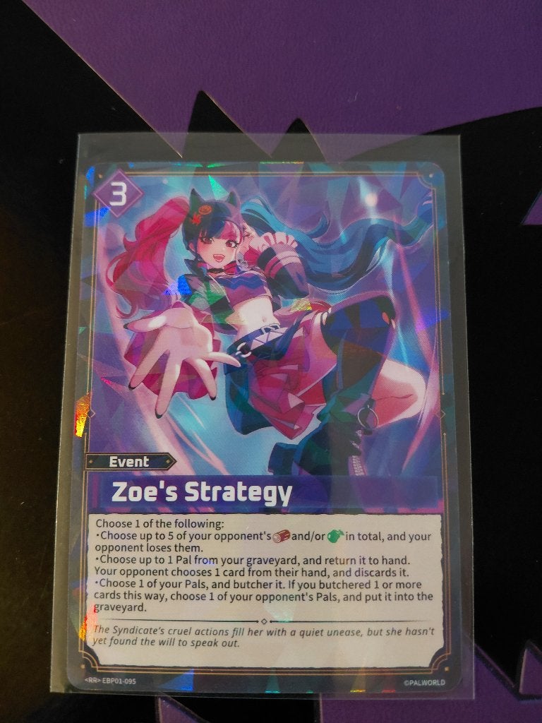 Palworld: Zoe's Strategy - <RR> EBP01-095 (PRISTINE | HOLO), Enlèvement ou Envoi, Neuf, Carte(s) à jouer