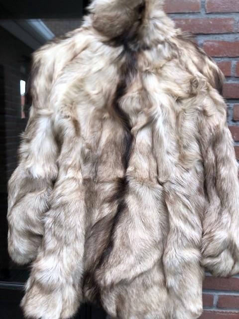 Prachtige vintage Vossen bontjas in perfecte staat, Ophalen, Maatwerk, Beige, Maat 42/44 (L)