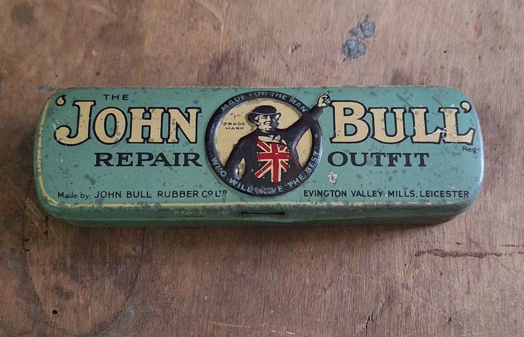 John Bull Repair Outfit blik uit het Verenigd Koninkrijk., Verzamelen, Ophalen of Verzenden, Gebruikt