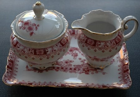 Suiker + melkkan, Antiek en Kunst, Antiek | Servies compleet, Ophalen of Verzenden