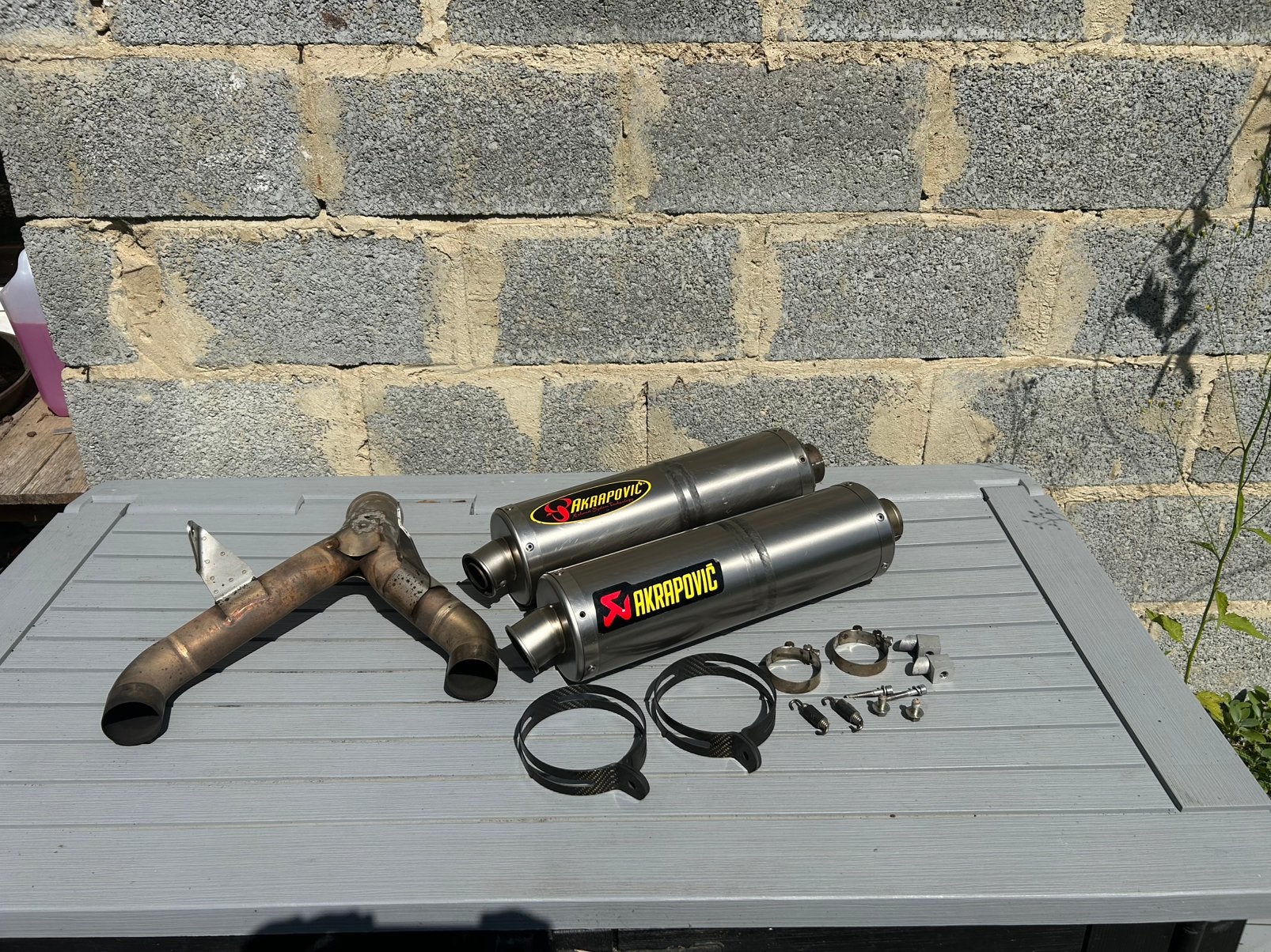 Paires d’Akrapovic Titane – KTM Super Duke 990 (2006), Enlèvement, Utilisé