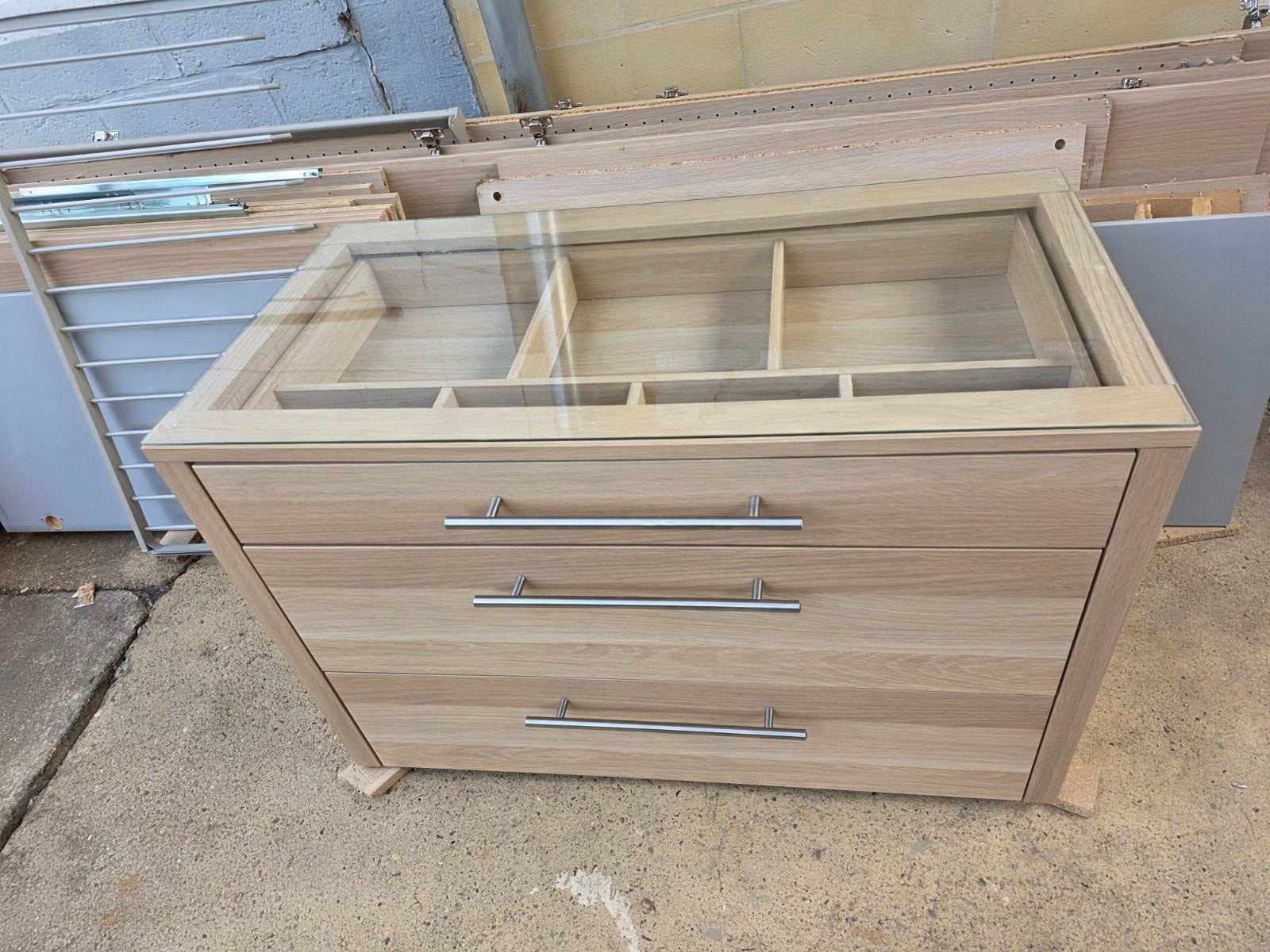 IKEA Inbouw Lade-element / Ladekastje met glazen display, Ophalen