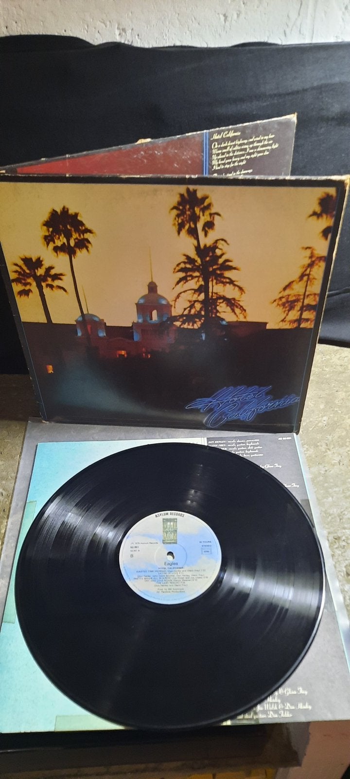 Vinyl lp eagles hotel california, Cd's en Dvd's, Vinyl | Hardrock en Metal, LP, Gebruikt, Originele persing, Ophalen of Verzenden