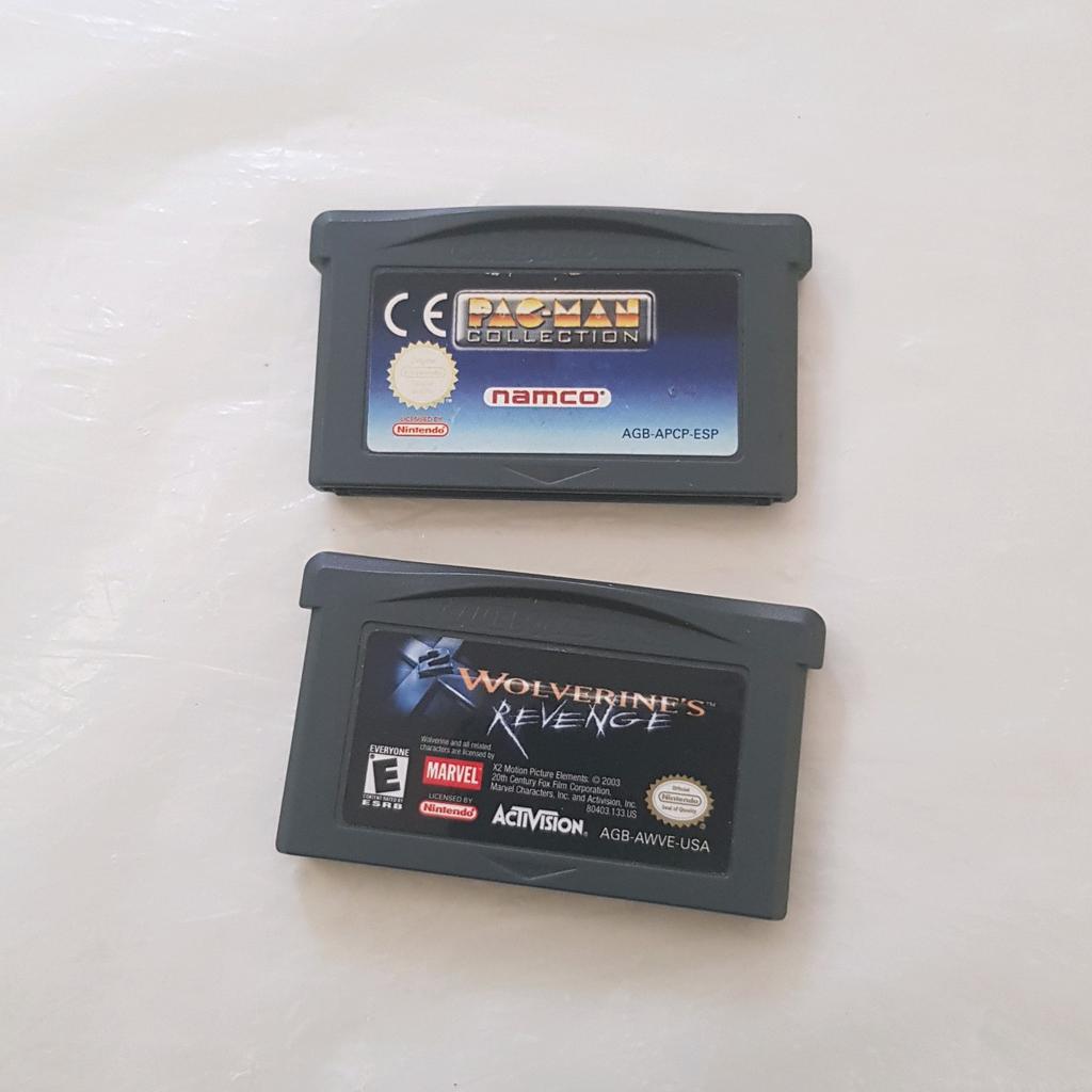 De Game Boy Advance van Lot Pacman en Wolverines, Games en Spelcomputers, Games | Nintendo Game Boy, Ophalen of Verzenden