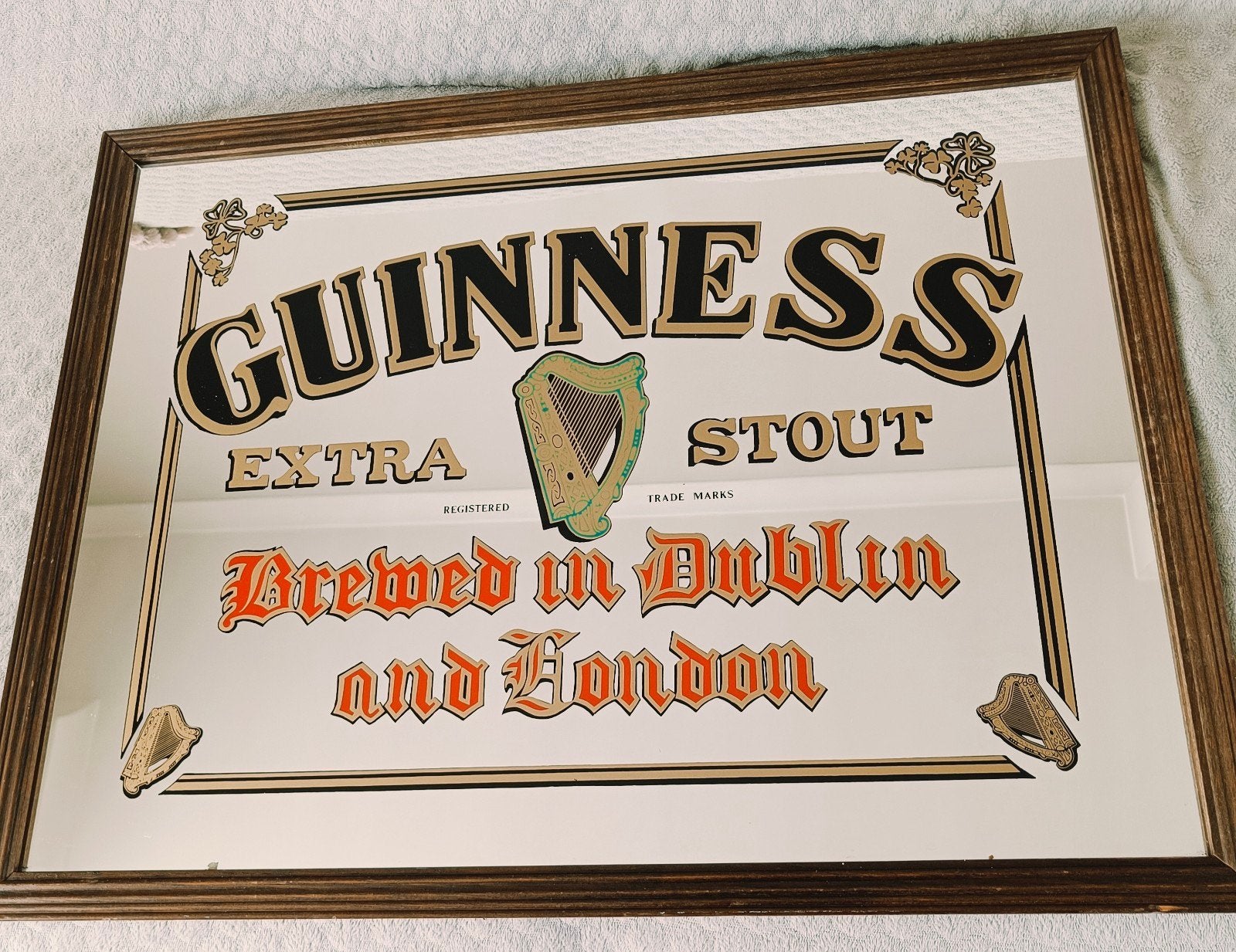 Guinness spiegel (+/- 65 cm x +/- 50 cm), Verzamelen, Ophalen